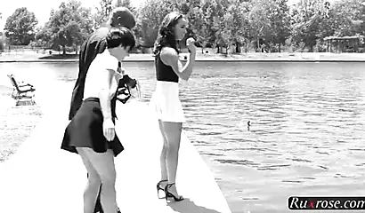 Bootylicious Jada Stevens & Teanna Trump get banged by a black bull