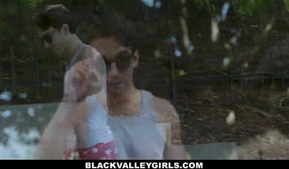 Sinful ebony Ana Foxxx gets her pussy demolished by a white pool boy