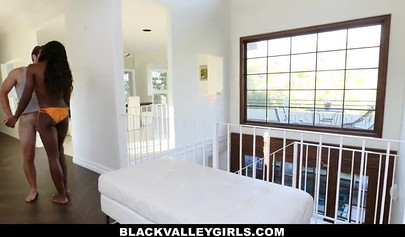 Sinful ebony Ana Foxxx gets her pussy demolished by a white pool boy