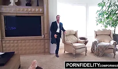 Huge boobed ebony MILF Maserati enjoys a rough fuck