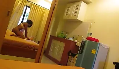 Skilled ebony rides my white dick until cumming inside her snatch