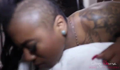 Curvaceous ebony strippers fucked by a black bull in a threesome