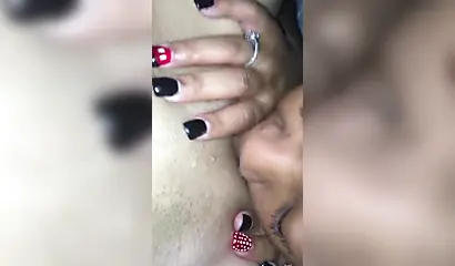 Pretty ebony lesbian eating my bald coochie