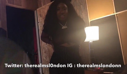 Ebony prostitute blows off and fucks a rapper