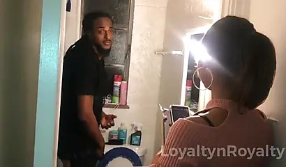 Slender ebony parole officer gets dominated and fucked