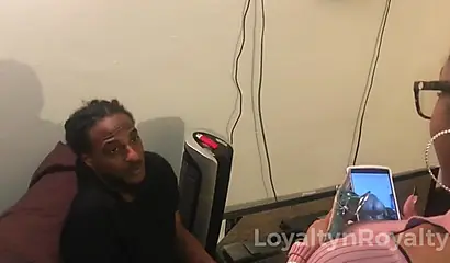 Slender ebony parole officer gets dominated and fucked