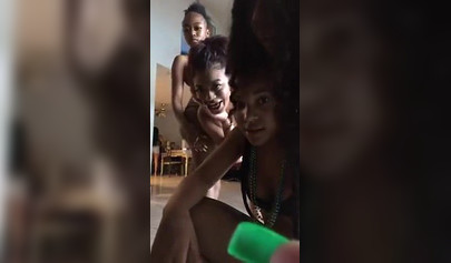 Ebony twerking competition live on IG