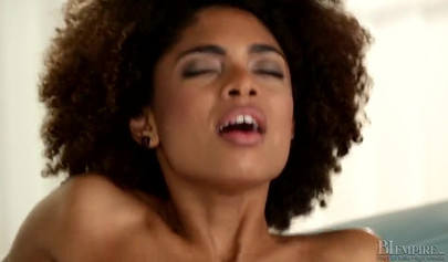 Ebony Luna Corazon & her bisexual boyfriend share a strong dick