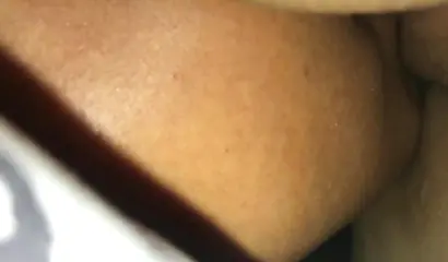 Black teen eating her girlfriend's pussy up close