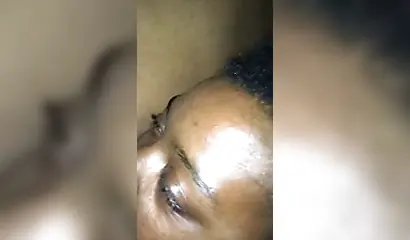 Ebony sugar babe licking a black clitoris up close