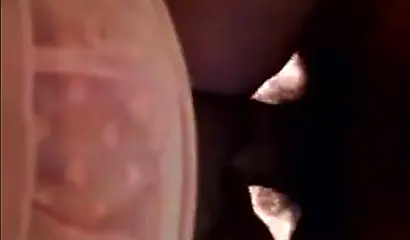 Thick ebony mom gets banged by her son's skinny friend