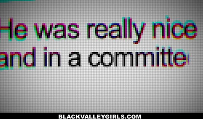 Ebony teen Mya Mayes gets her trimmed beaver nailed by her married neighbor