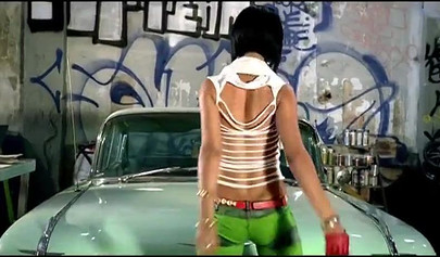 Ebony pornstar Lavish Styles fucks with Rihanna music at the background