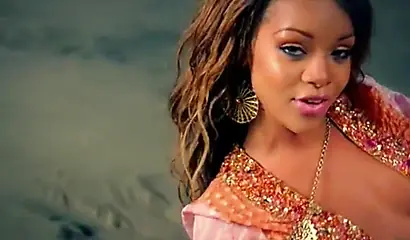 Ebony pornstar Lavish Styles fucks with Rihanna music at the background