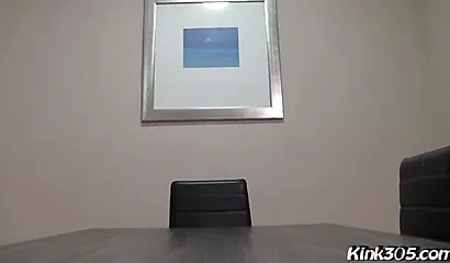 Businesswoman Maserati unbuttons her shirt and shows her monster tits