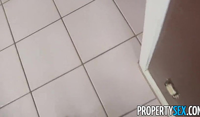 Skinny ebony real estate agent Cecilia Lion gets boned from behind