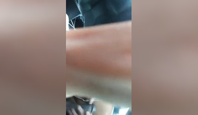 African babe blows me off during a road trip