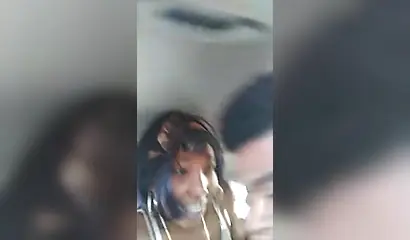 African babe blows me off during a road trip
