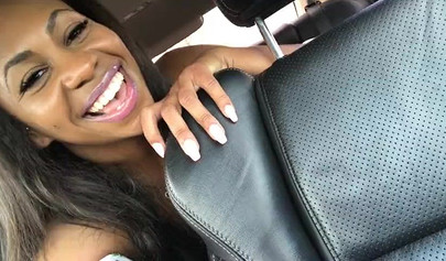 African nympho fingering and toying her bushy twat