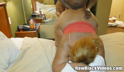 Black BBW shows off her cock sucking & fucking skills