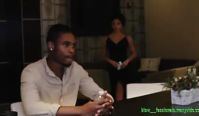 Sultry ebony Gina moans as she takes a BBC from behind