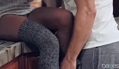 Busty ebony Nia Nacci gets banged & creampied by Ryan Madison