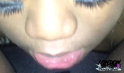 Blonde ebony licking my big clit