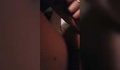 Amateur ebony gets her snatch nailed & creampied