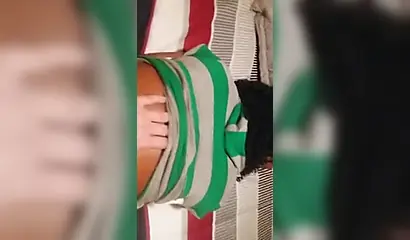 Amateur ebony gets her snatch nailed & creampied