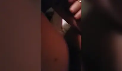 Amateur ebony gets her snatch nailed & creampied