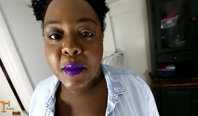 Chubby ebony mom Jade Jordan gives a hot BJ and gets boned doggystyle