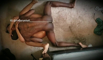 Blonde ebony with a killer booty fucked from behind