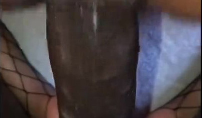 Petite black gf gets her tight twat penetrated by a BBC