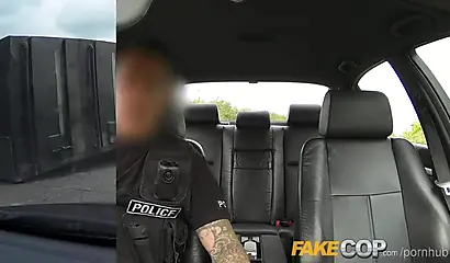 Ebony cop Kiki Minaj gets fucked by her colleague and farmer in public