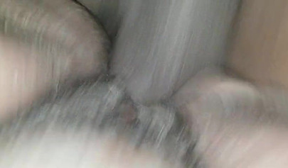 Amateur BBW gets her fat hairy pussy banged by a BBC