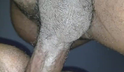 Amateur BBW gets her fat hairy pussy banged by a BBC