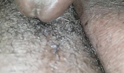 Amateur BBW gets her fat hairy pussy banged by a BBC