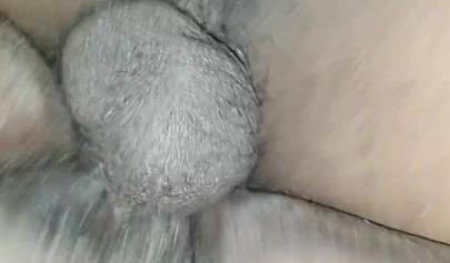 Amateur BBW gets her fat hairy pussy banged by a BBC