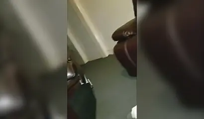 Skinny African teen gets her tight snatch boned on the sofa
