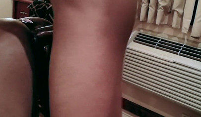 Bound ebony gets her big booty toyed and her fat pussy dicked