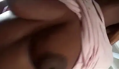 Ebony teen Lola Chanel licks a white penis before taking it in her pussy