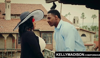 Black wife Maserati gets her melons and fat pussy fucked by her lover