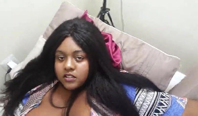 Sinful ebony fatty Jade Jordan gets screwed by her stepbrother