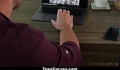 Inked ebony teen Sarah Banks gets her pussy banged deeply