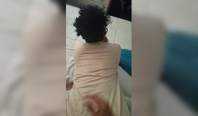 Lusty ebony enjoys quickie with a nice cumload