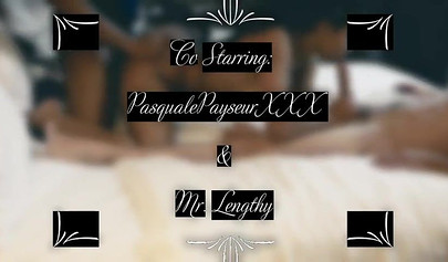 Amateur ebony gets spit roasted & creampied in a threesome