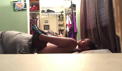 Handcuffed ebony gets boned from behind