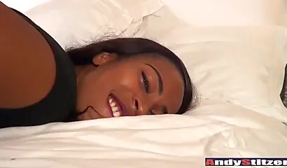 Big assed ebony MILF Cherokee D Azz screws her friend with a strapon