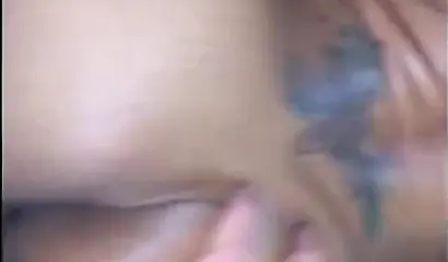 Inked ebony enjoys protected sex with her lover