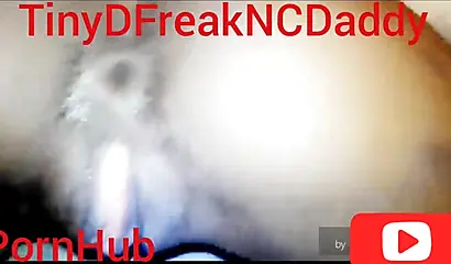 Horny black slut takes my BBC in her creamy pussy